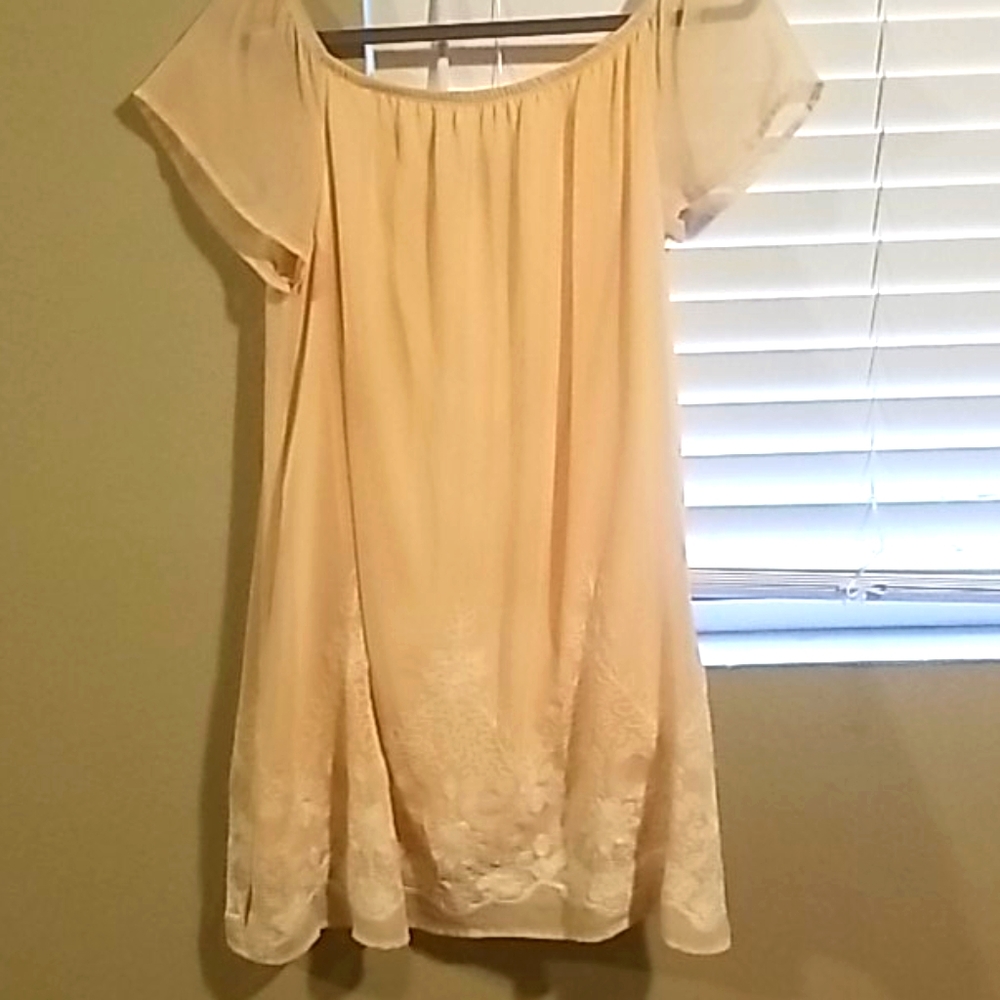 Peach mini dress